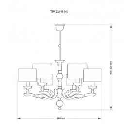 Люстра Kutek Mood TIVOLI TIV-ZW-6(N)